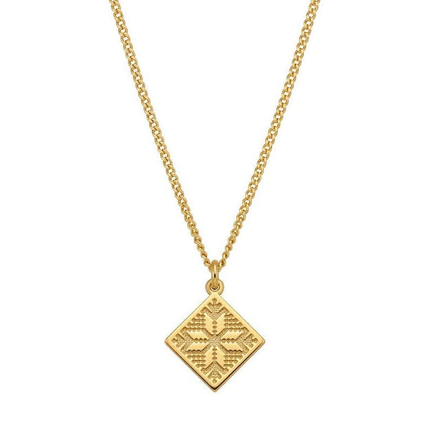 Palestinian Tatreez Pendant Necklace