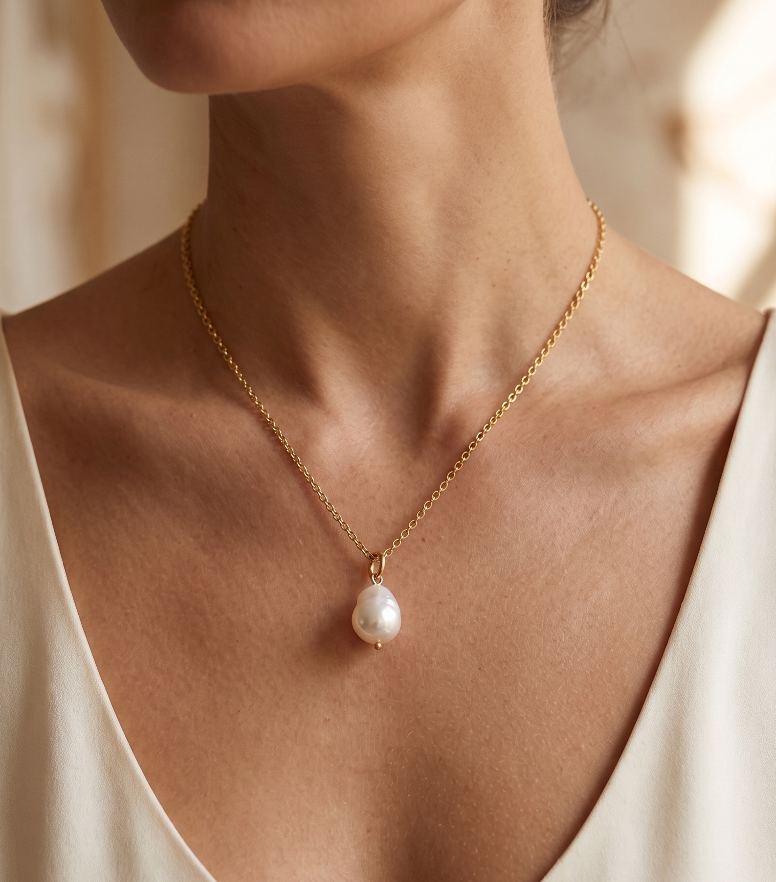 Freshwater Pearl Pendant Necklace