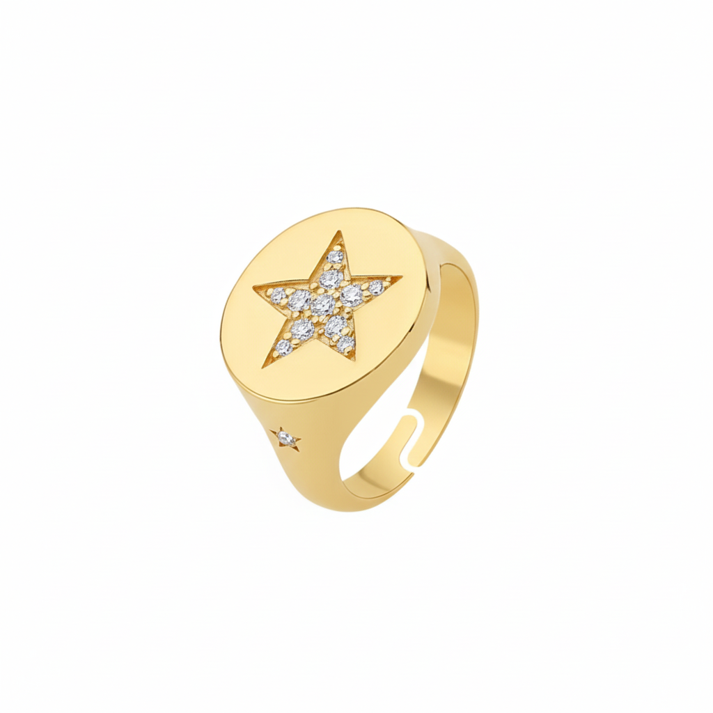 Star Signet Ring