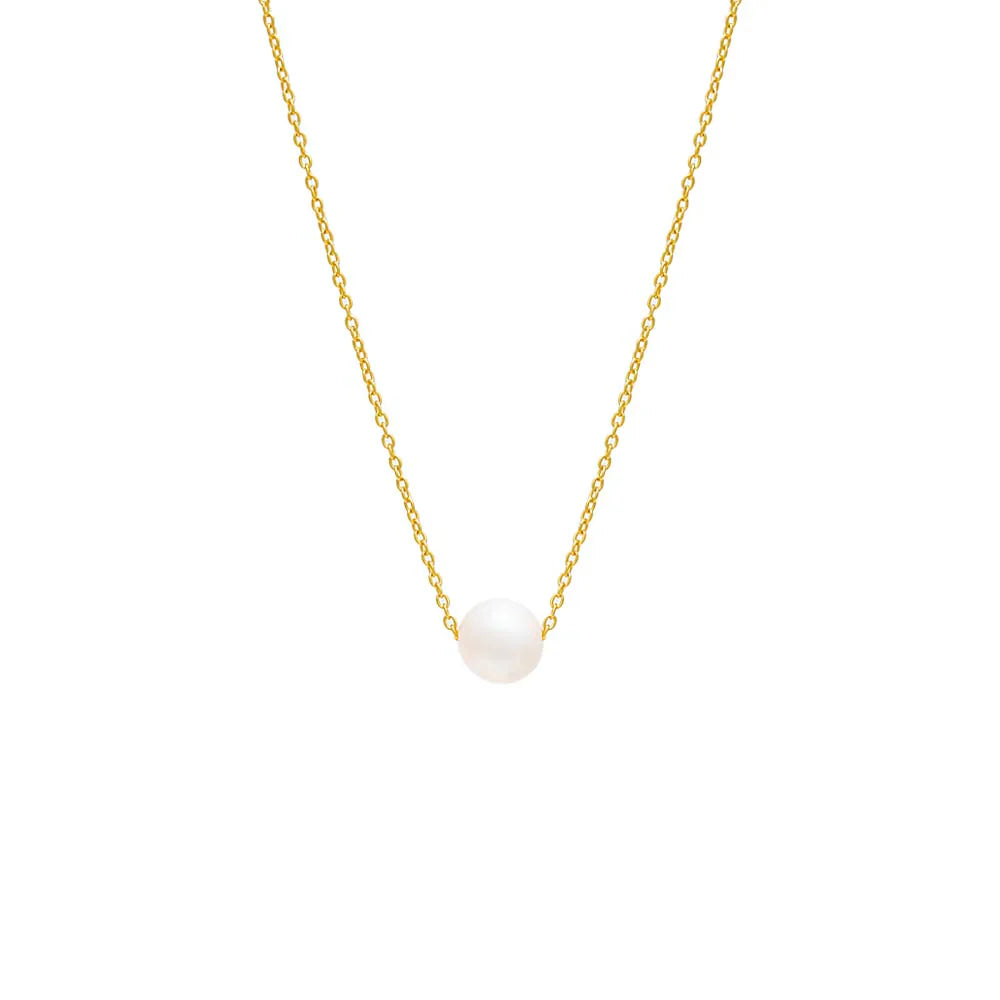 One Round Pearl Necklace