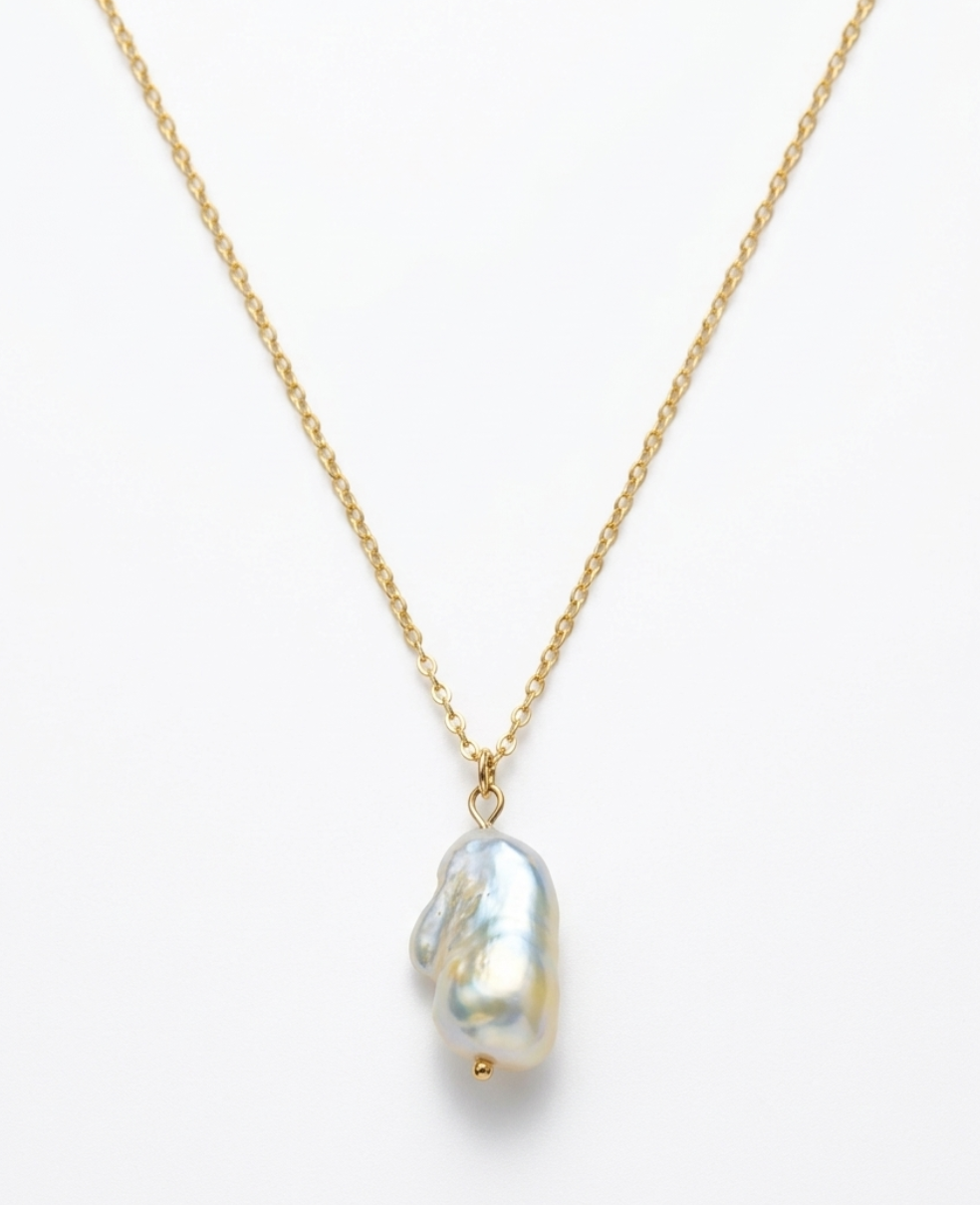 Freshwater Keshi Pearl Pendant Necklace