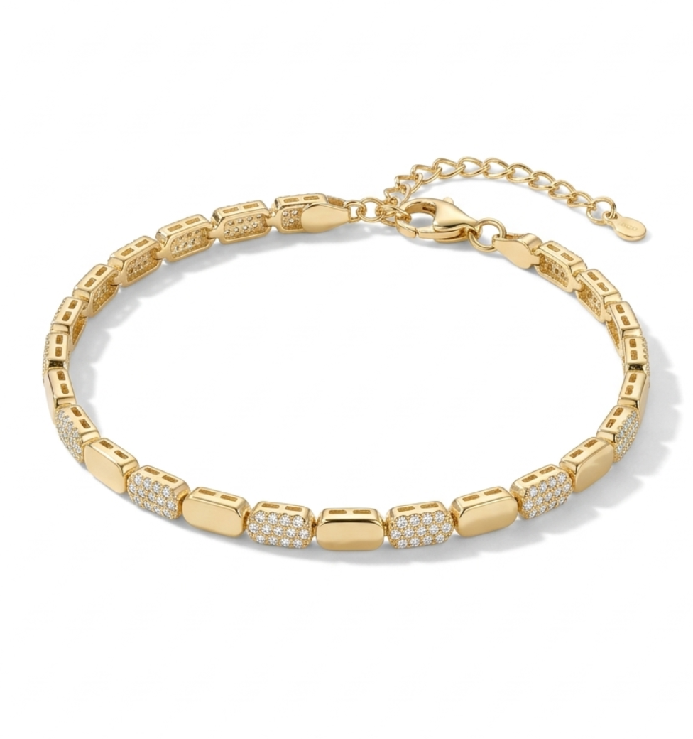 Luxury Pavé Link Bracelet