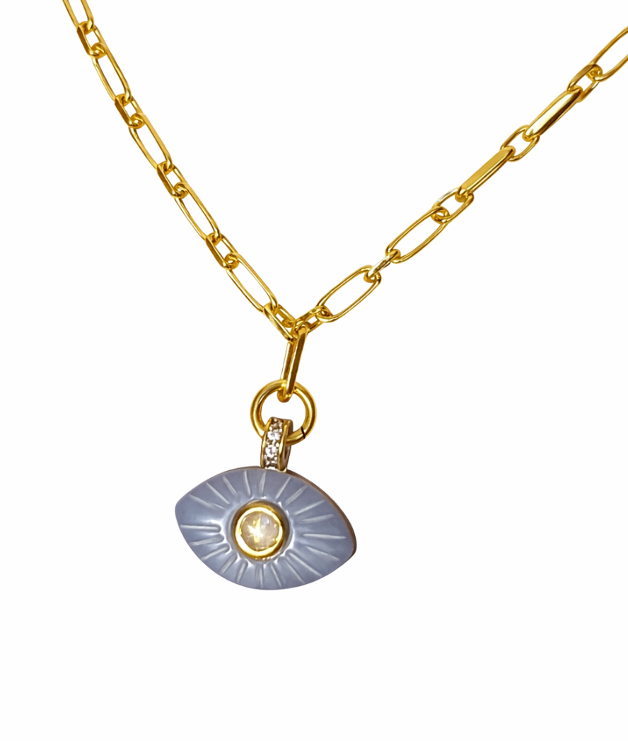 Purple Eye Necklace