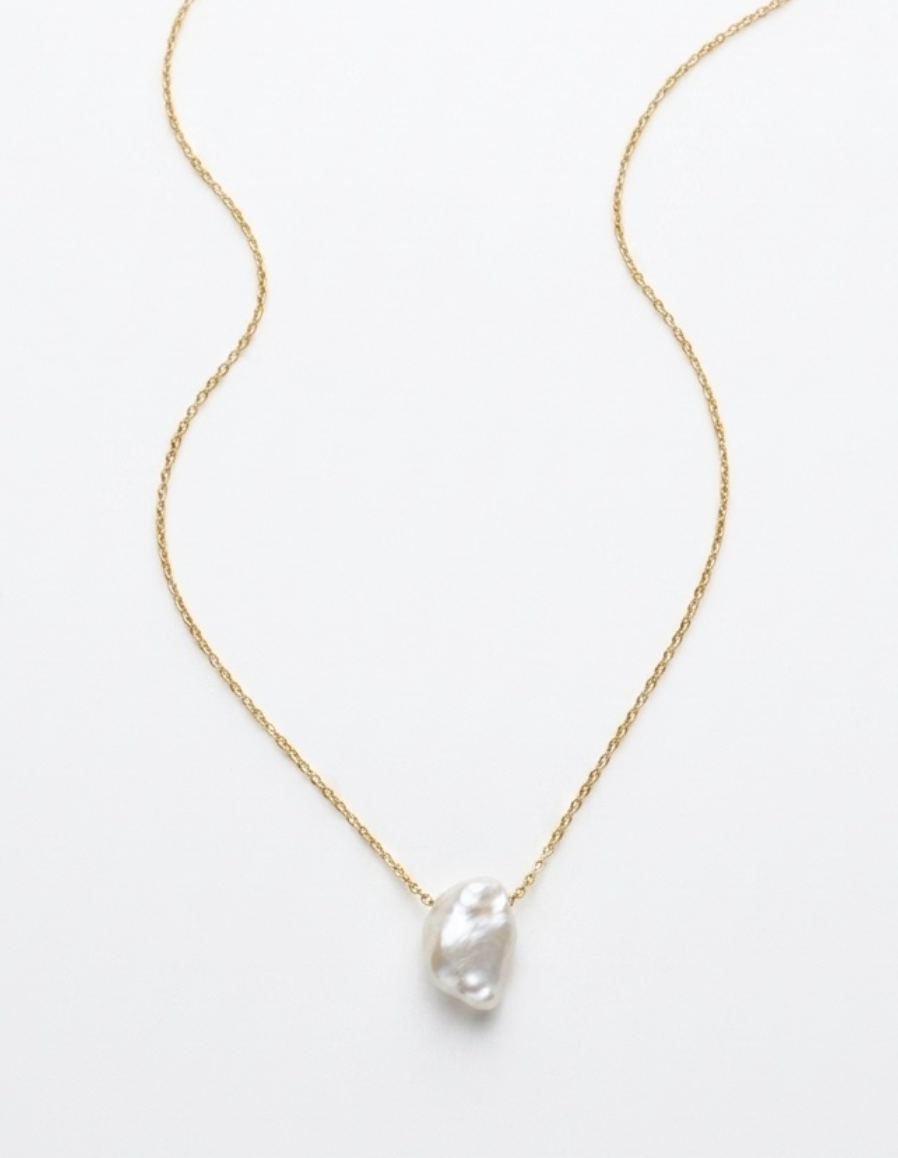 Keshi Pearl Pendant Necklace