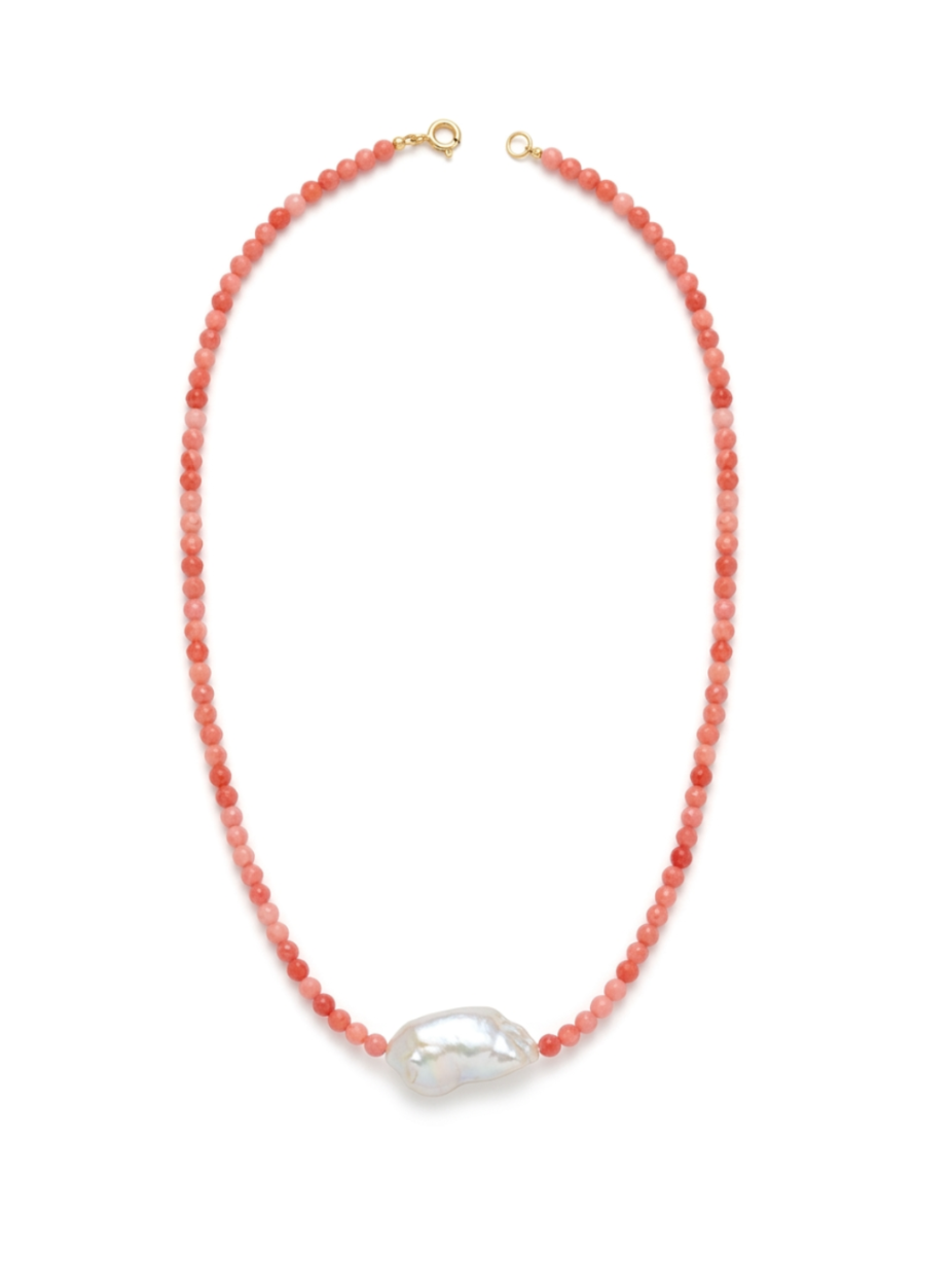 Coral & Pearl Necklace