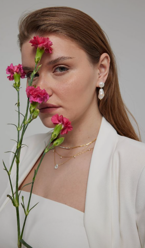 Baroque Pearl Statement Earrings